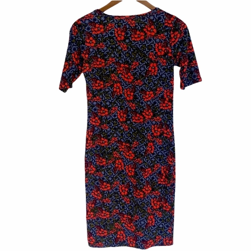 NWT LuLaRoe Julia Dress Floral Multicolor Design Size XS